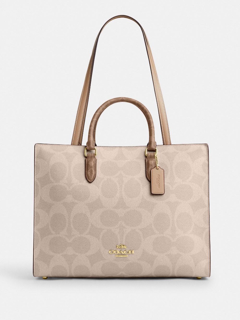 Coach Outlet Maggie Tote Bag In Blocked Signature Canvas
